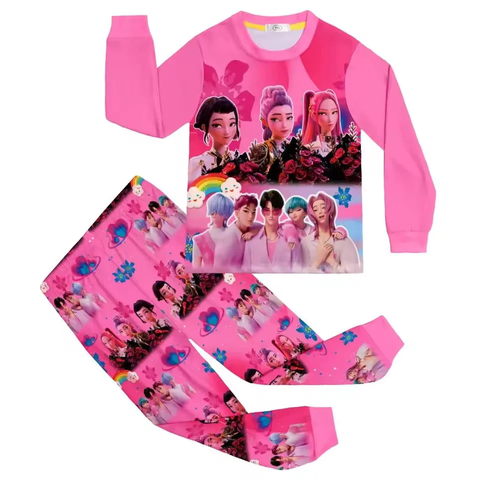 Kpop Demon Huntrixx Kids Pajama Set