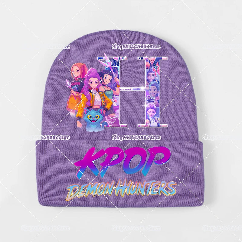 K-pop Demon Hunters Letter A-Z Knit Hat