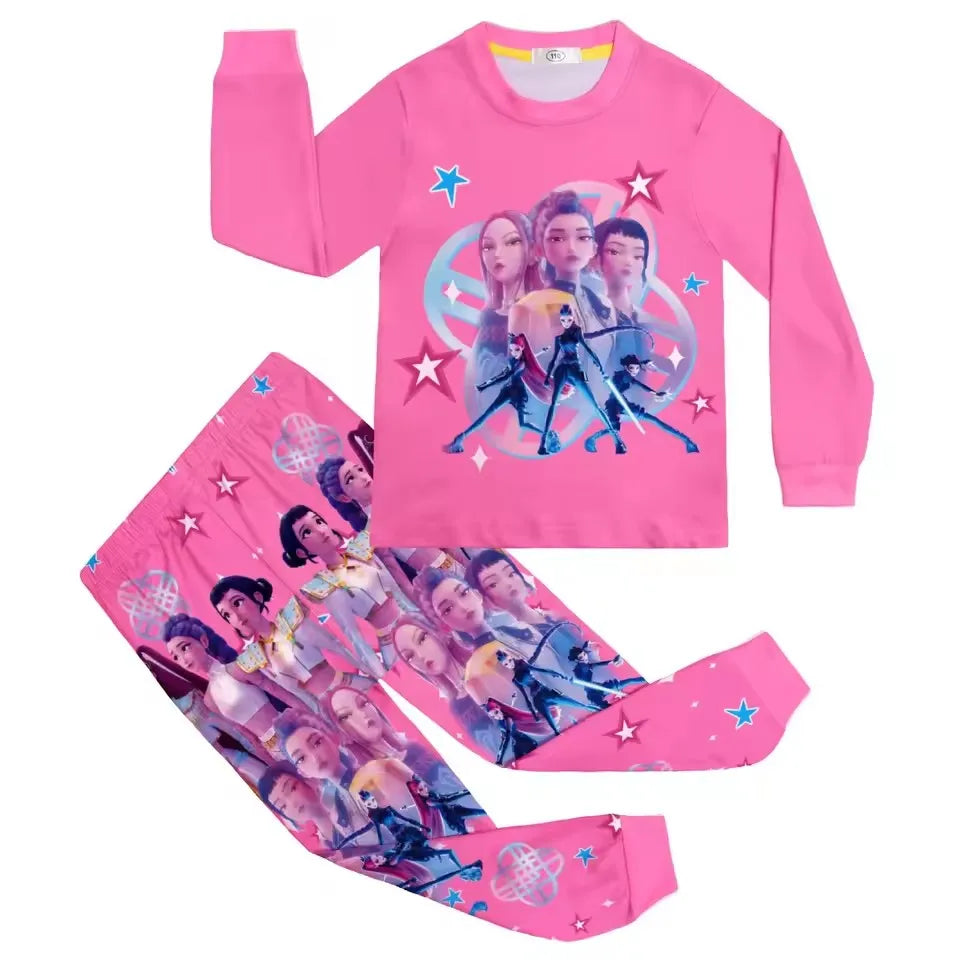 Kpop Demon Huntrixx Kids Pajama Set