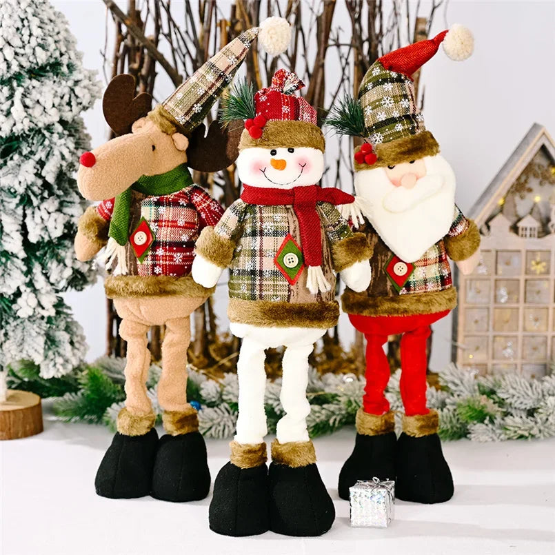 Reindeer Snowman Christmas Standing Doll - Gracey Olivia Boutique