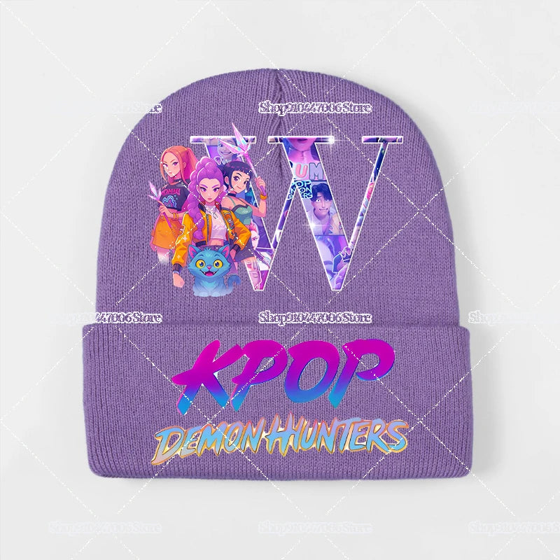 K-pop Demon Hunters Letter A-Z Knit Hat
