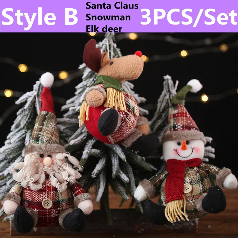 Reindeer Snowman Christmas Standing Doll - Gracey Olivia Boutique