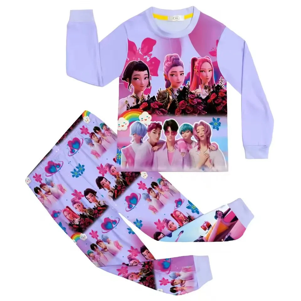 Kpop Demon Huntrixx Kids Pajama Set