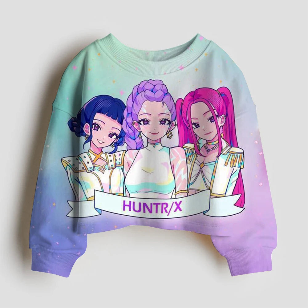 Long Sleeves Anime Hunter Kids Sweatshirt