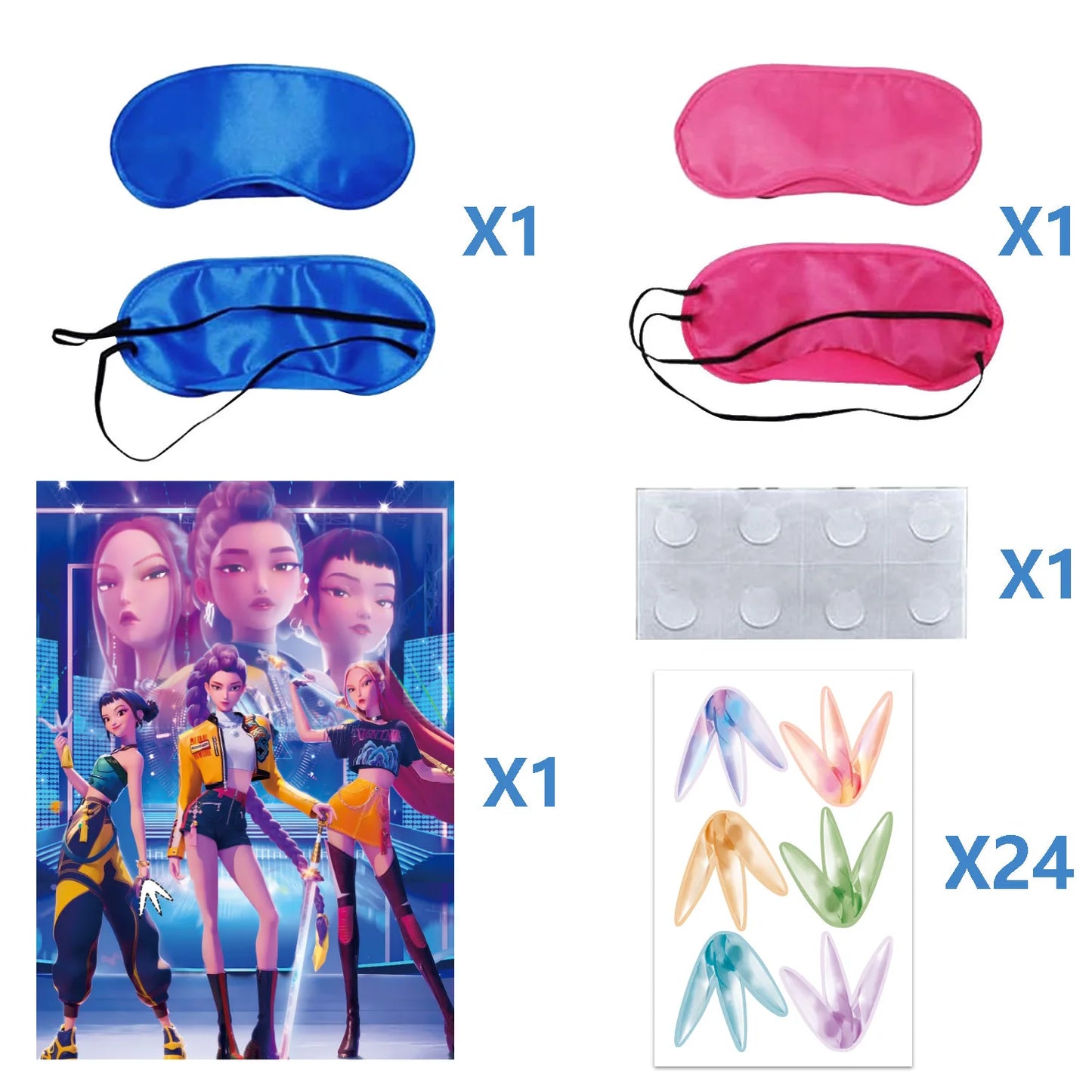 Multifunctional Kpop Demon Hunter Balloons & Cake Topper