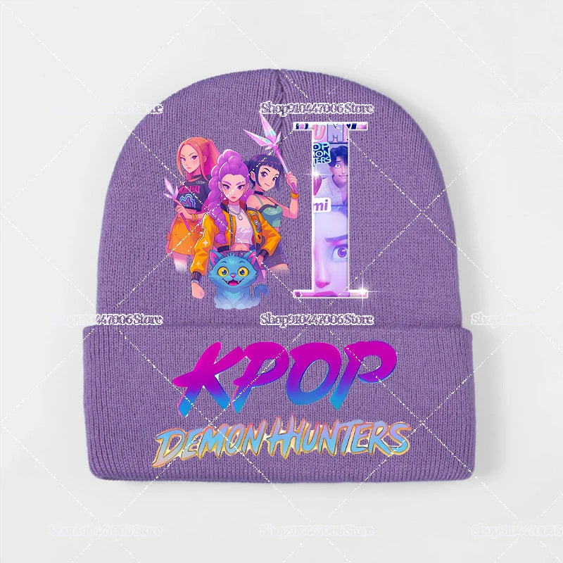 K-pop Demon Hunters Letter A-Z Knit Hat