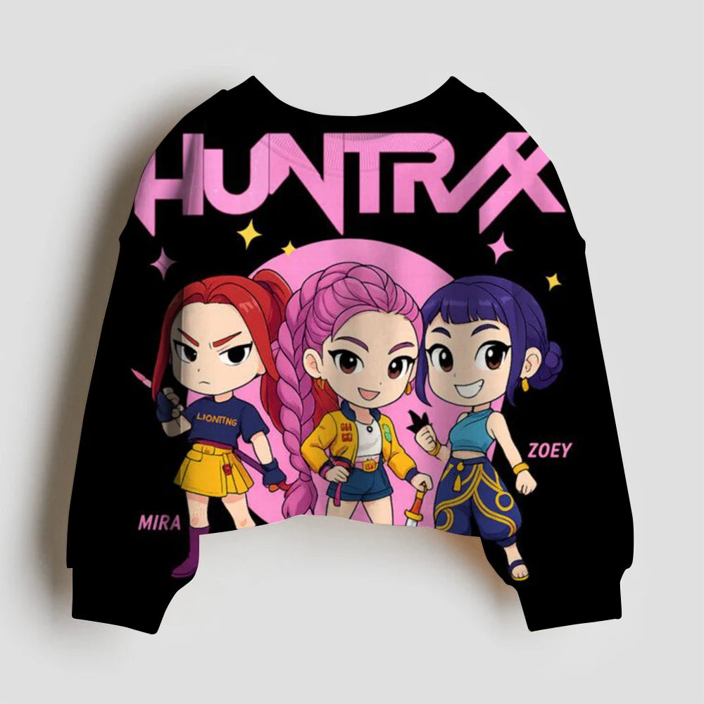 Long Sleeves Anime Hunter Kids Sweatshirt