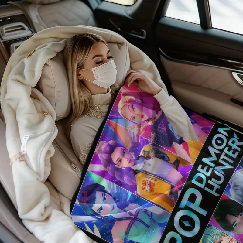Multifunctional Flannel K-Pop Demon Blanket
