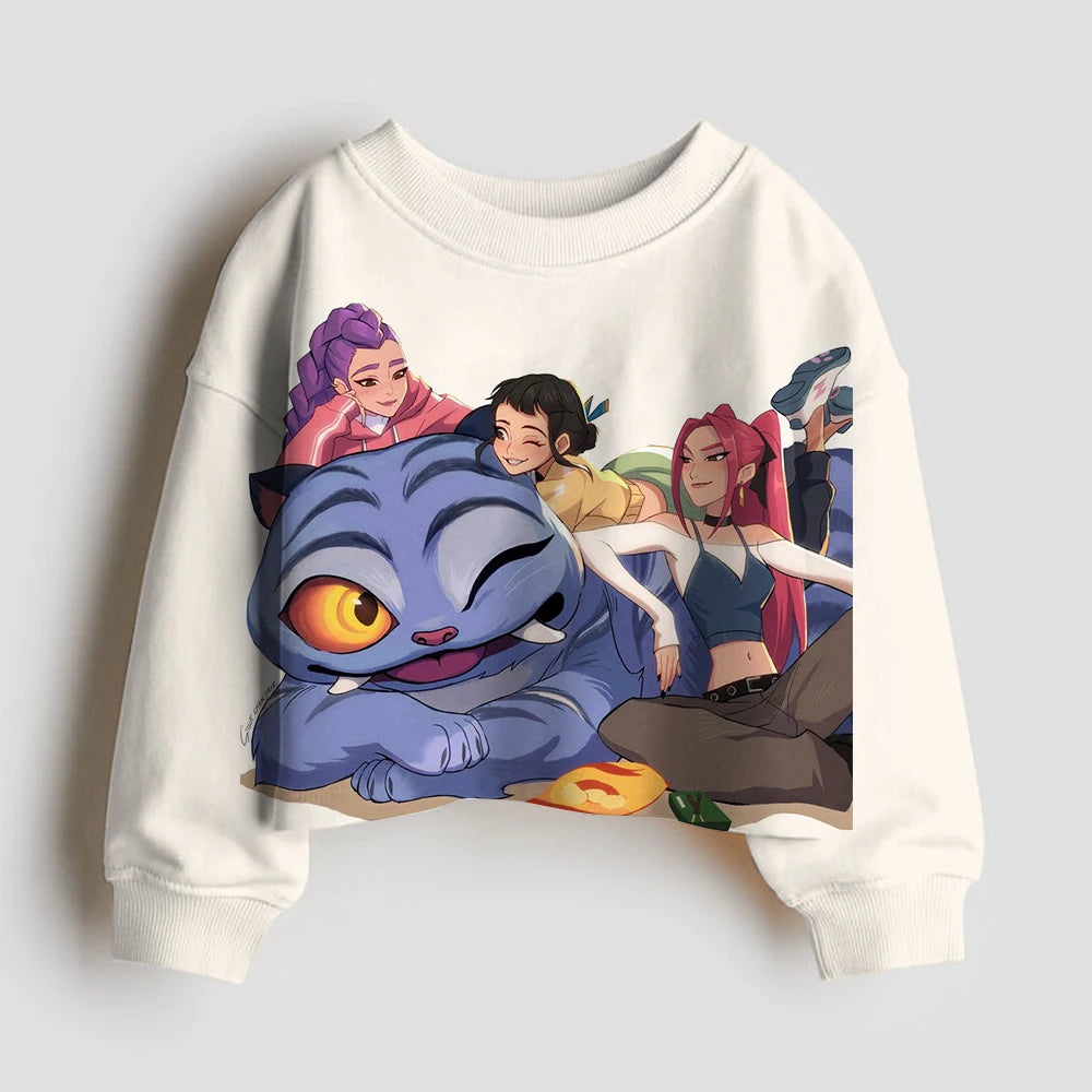 Long Sleeves Anime Hunter Kids Sweatshirt