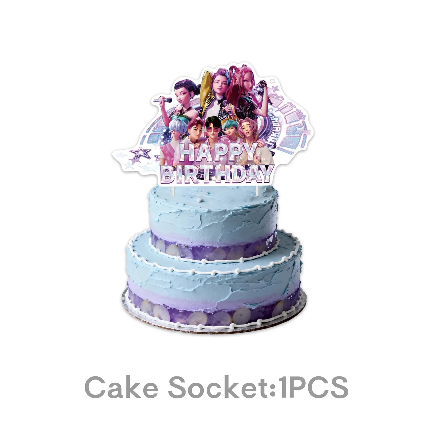 Multifunctional Kpop Demon Hunter Balloons & Cake Topper