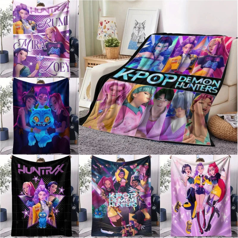 Multifunctional Flannel K-Pop Demon Blanket