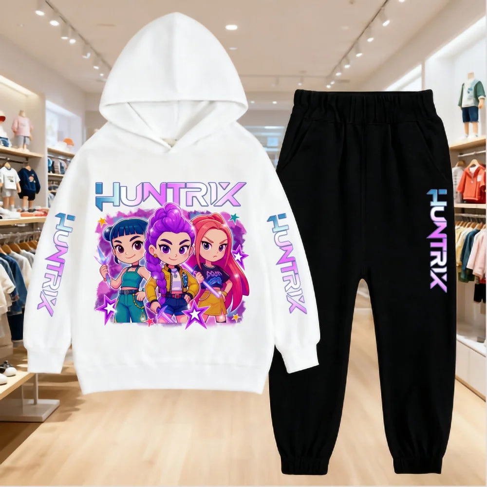 2025 K-Pop Demon Hunters Kids Hoodie Set