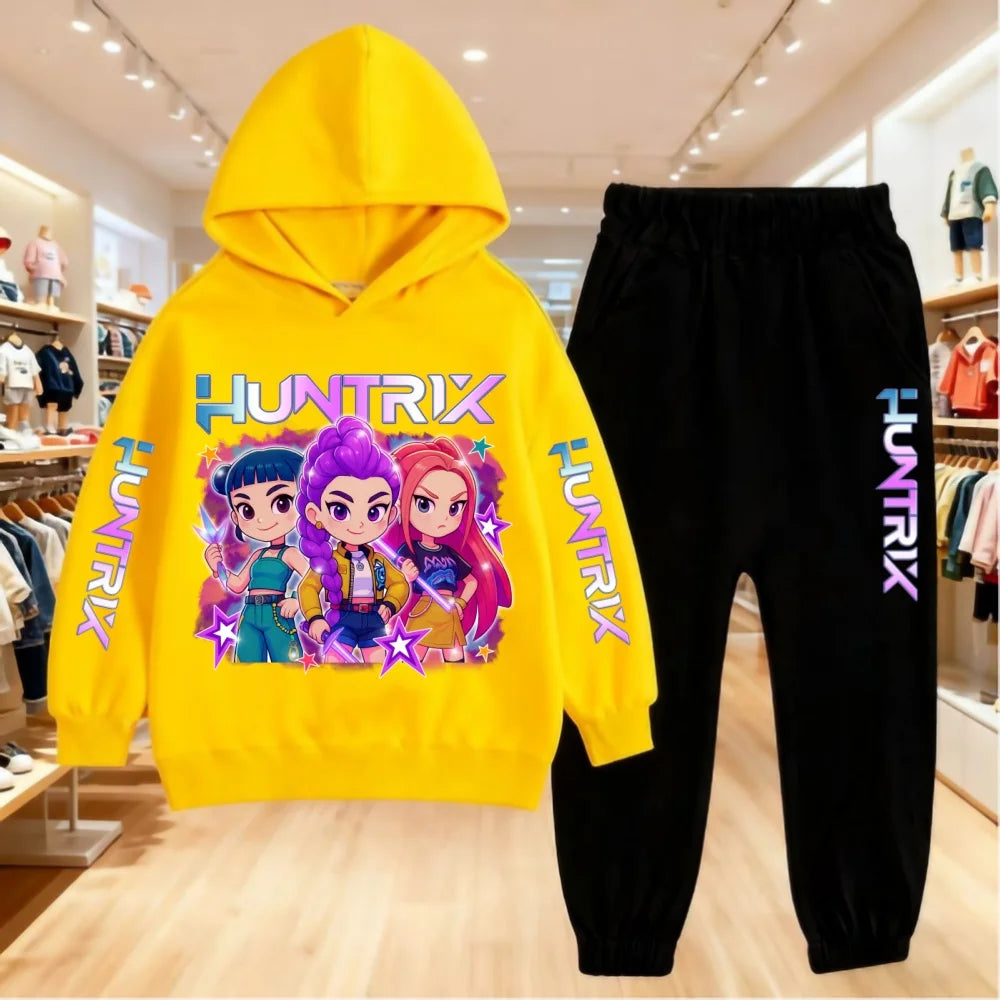2025 K-Pop Demon Hunters Kids Hoodie Set