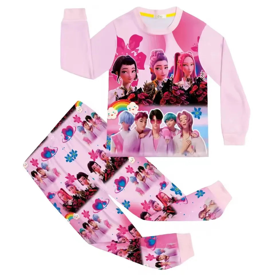 Kpop Demon Huntrixx Kids Pajama Set