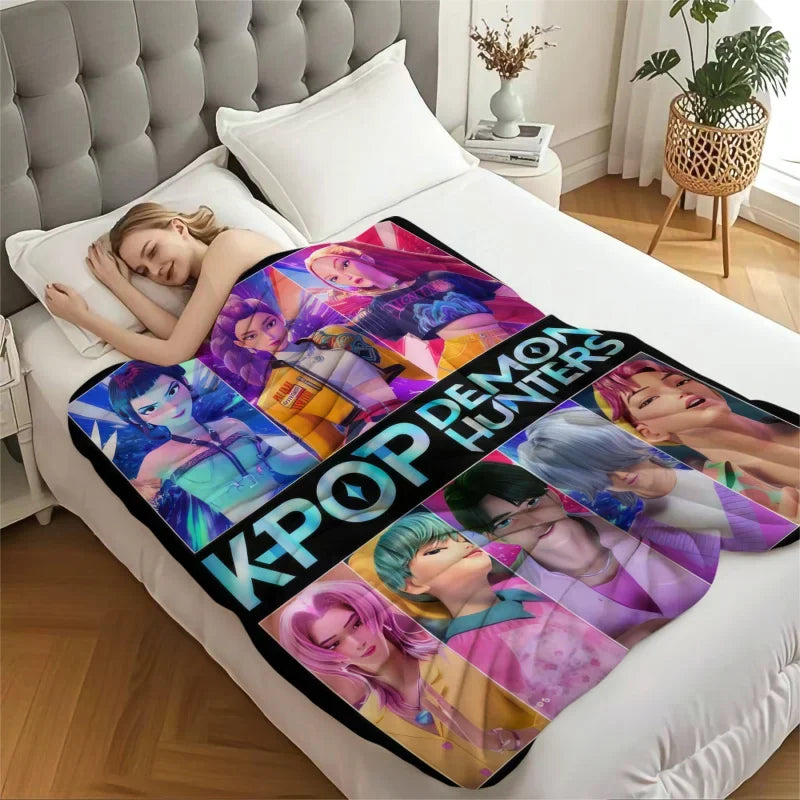 Multifunctional Flannel K-Pop Demon Blanket