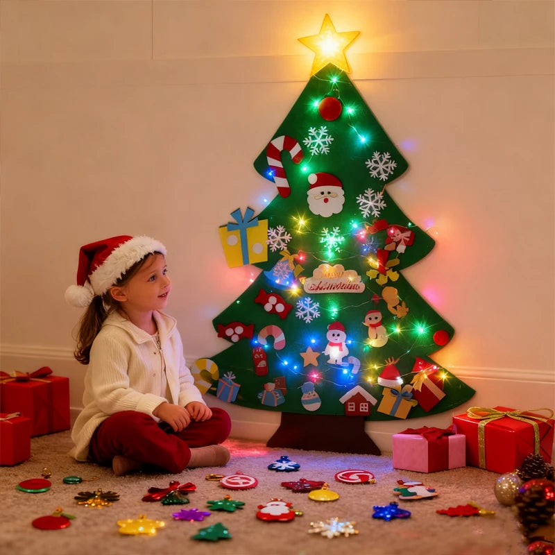 DIY Busy Board Montessori Wall Christmas Tree for Children - Gracey Olivia Boutique