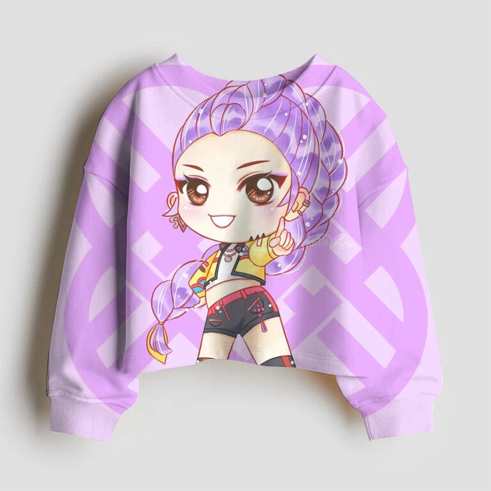 Long Sleeves Anime Hunter Kids Sweatshirt