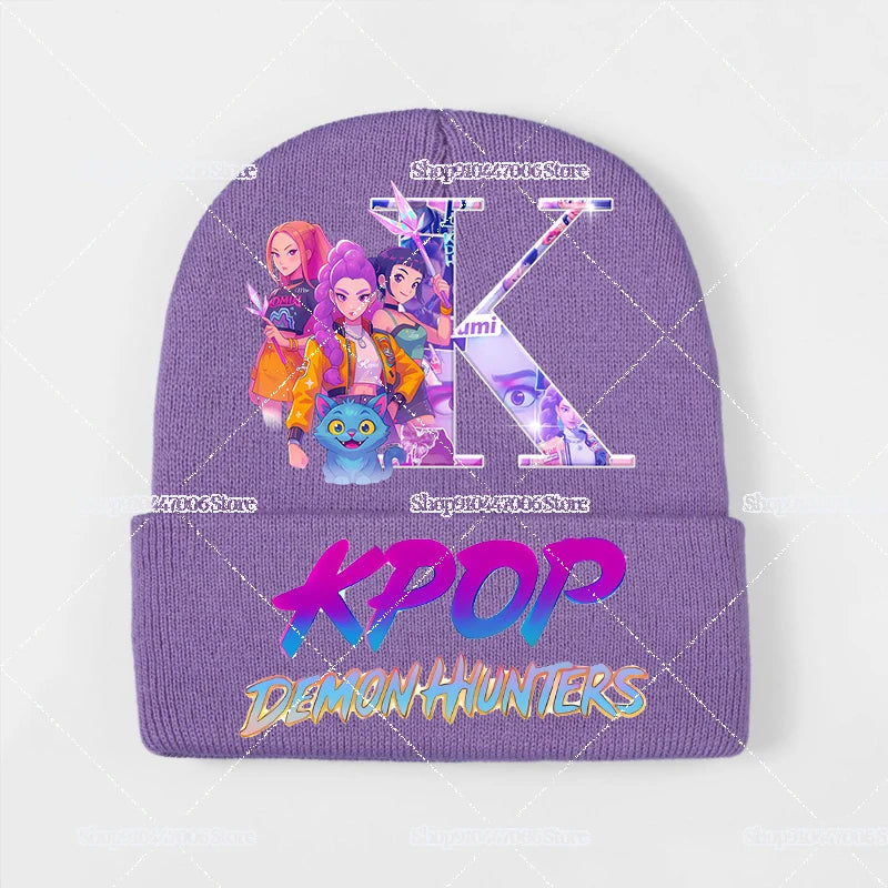 K-pop Demon Hunters Letter A-Z Knit Hat