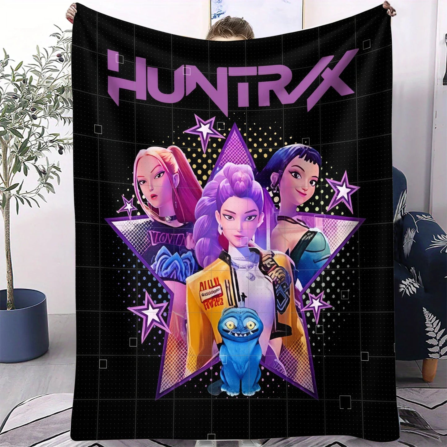 Multifunctional Flannel K-Pop Demon Blanket