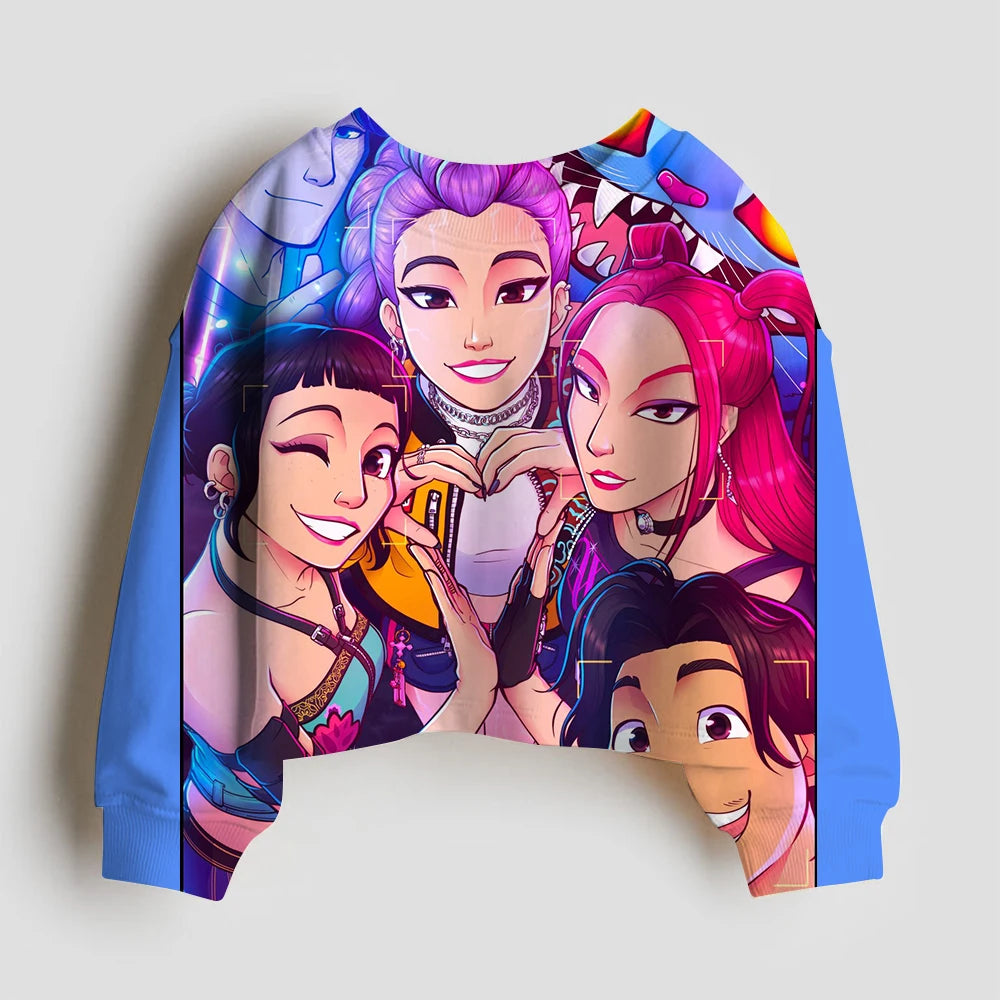 Long Sleeves Anime Hunter Kids Sweatshirt