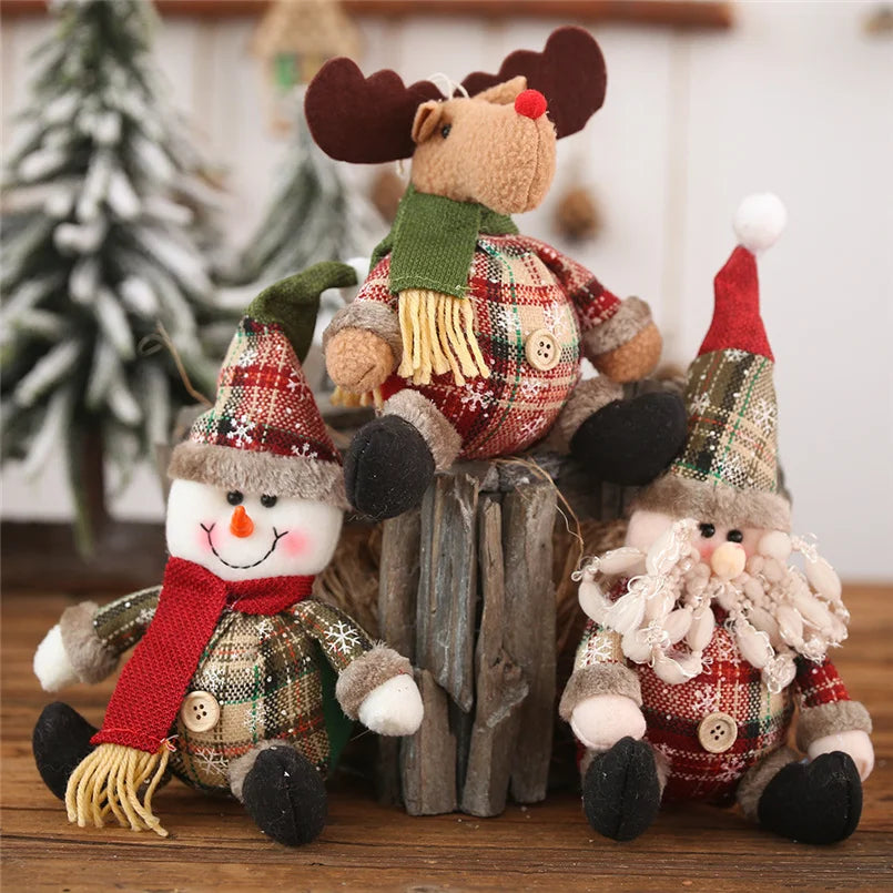 Reindeer Snowman Christmas Standing Doll - Gracey Olivia Boutique
