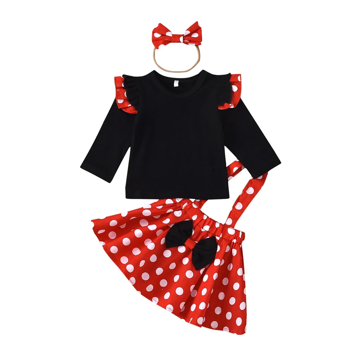 Summer Minnie Cosplay Skirt Dress with Headband - Gracey Olivia Boutique