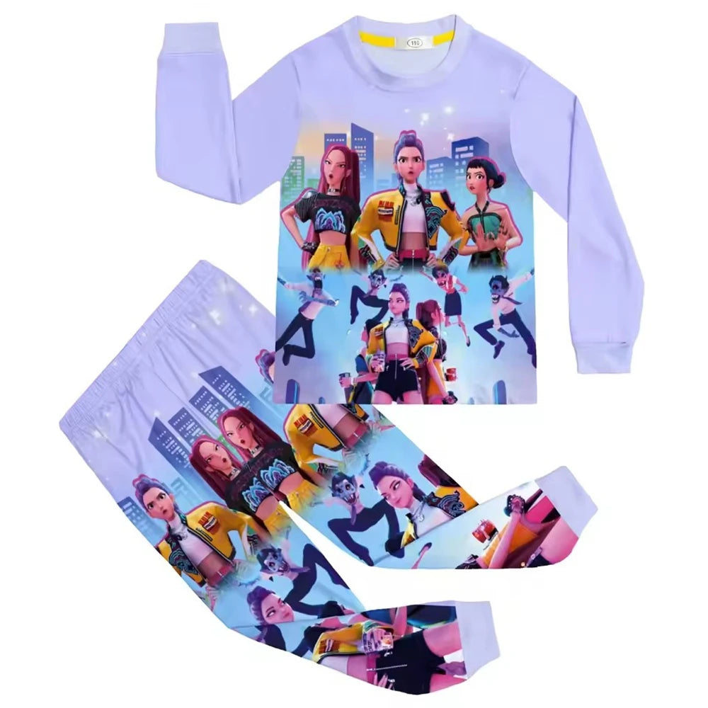 Kpop Demon Huntrixx Kids Pajama Set