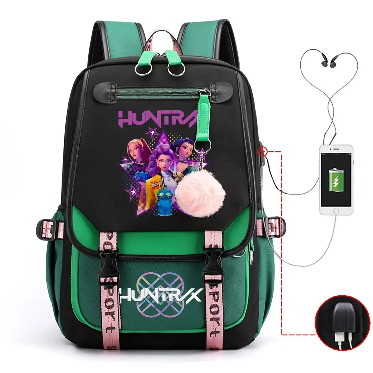 Multifunctional School Demon Hunters Backpack for Students