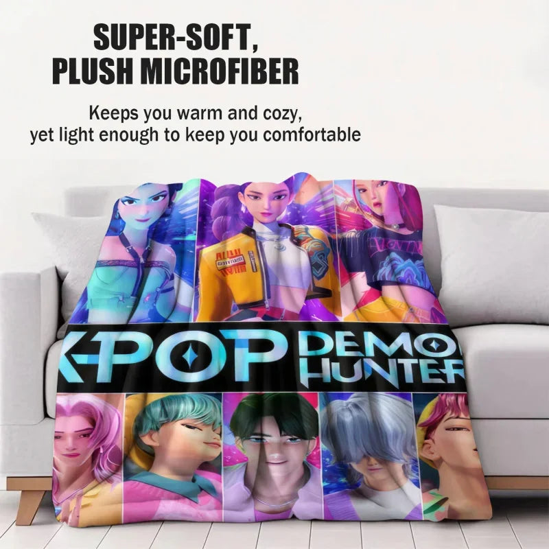 Multifunctional Flannel K-Pop Demon Blanket