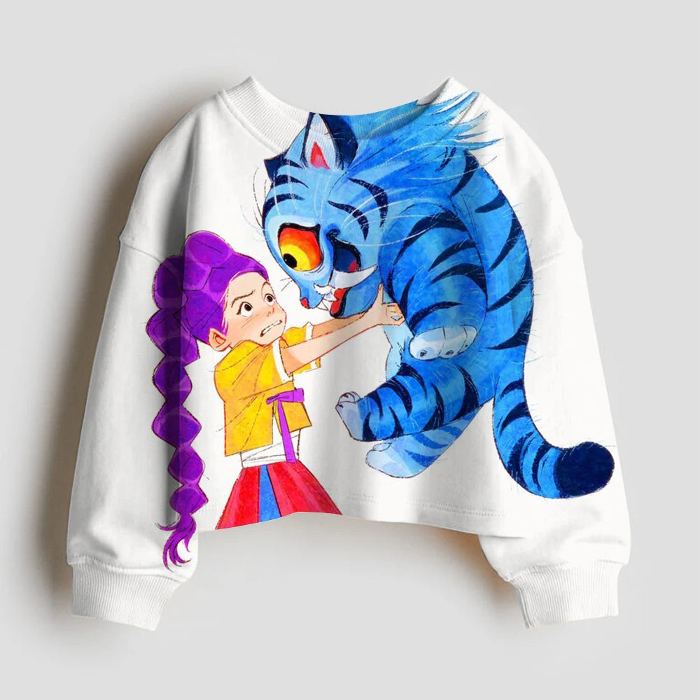 Long Sleeves Anime Hunter Kids Sweatshirt
