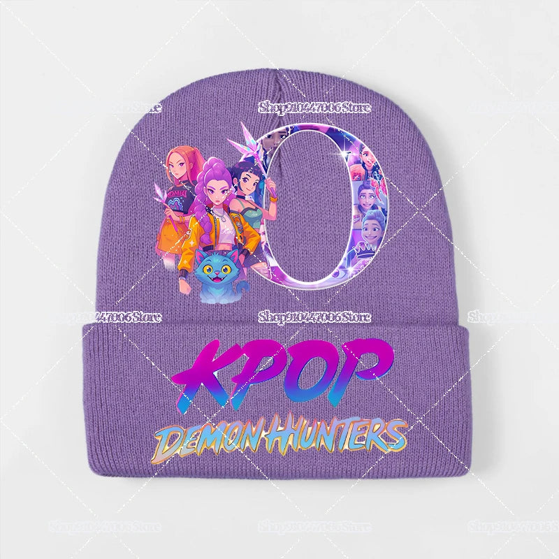 K-pop Demon Hunters Letter A-Z Knit Hat