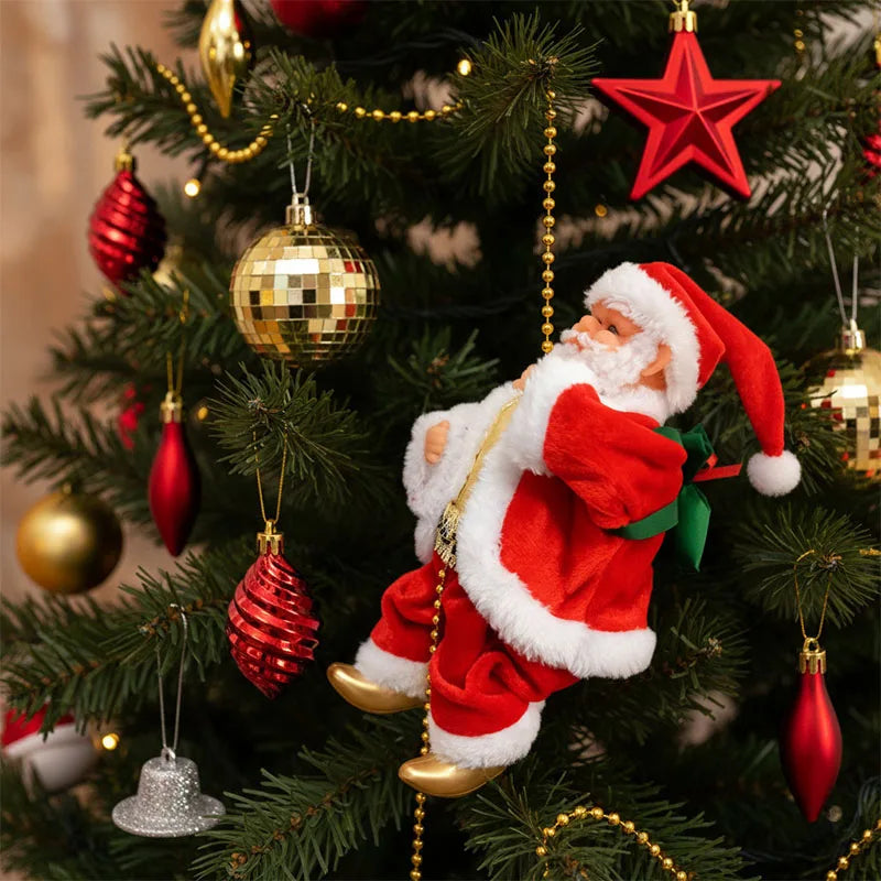 Electric Music Santa Claus Climbing Rope Toy - Gracey Olivia Boutique