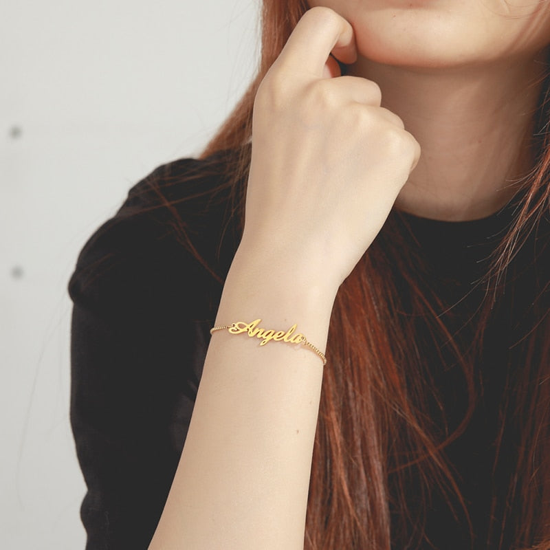 Personalized Baby/Mom Name Bracelet - Gracey Olivia Boutique