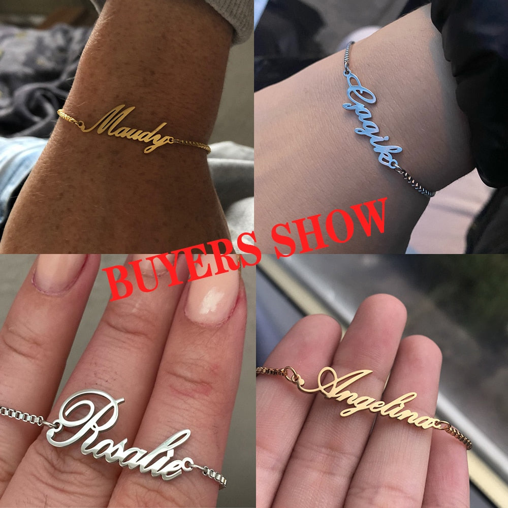 Personalized Baby/Mom Name Bracelet - Gracey Olivia Boutique
